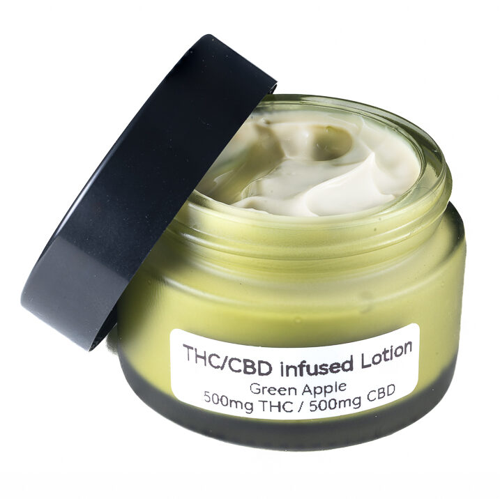 The Green Flower 500THC/ 500CBD Infused Lotion