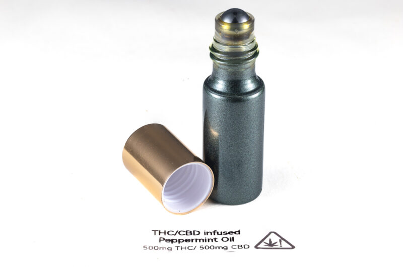 The Green Flower 500THC/ 500CBD Infused Roller Ball