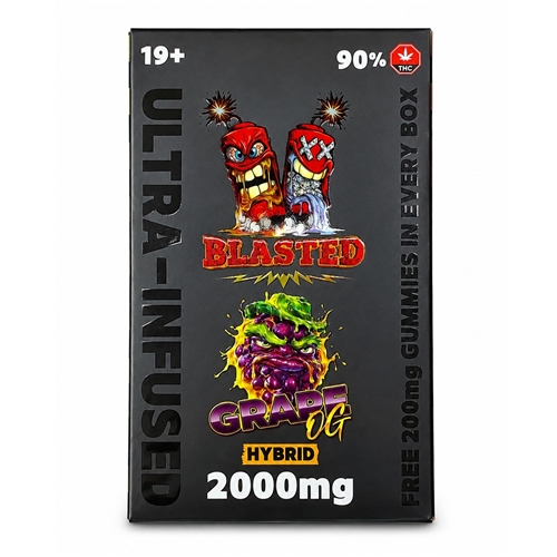 Blasted 2g vape pens + 200mg gummies